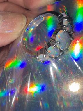 Opal Cluster Sterling Silver